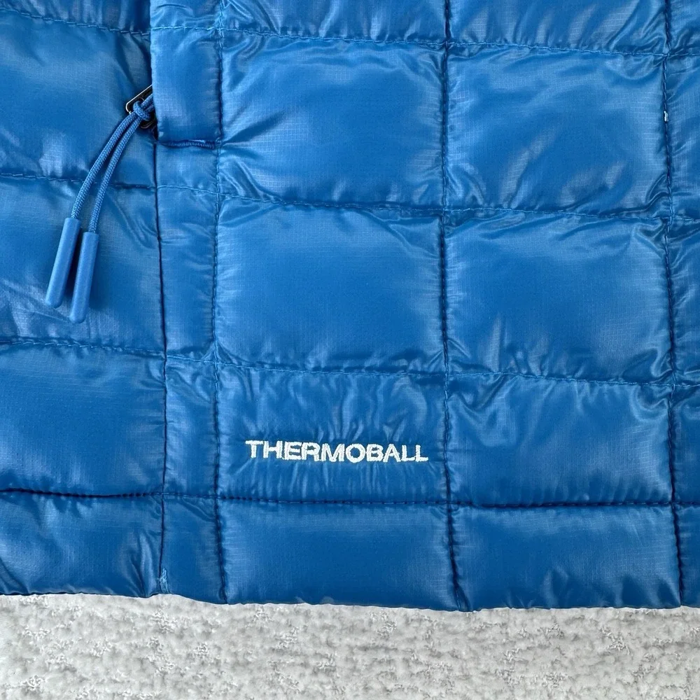 The North Face Thermoball Puffer Jacket Vest Mens XL Dusk Blue